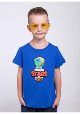 Vidoli футболка Бравл старс для мальчика синяя 20372